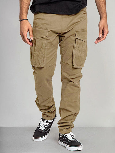 Classic Casual Outdoor Workwear Pants Pants coofandystore Khaki M 