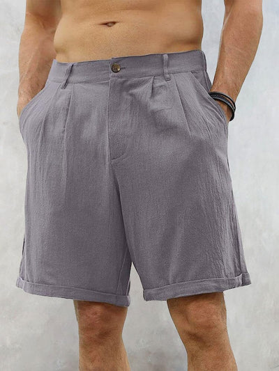 Classic Casual Cotton Linen Shorts Shorts coofandystore 