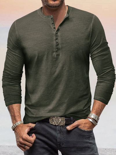 Cotton Long Sleeve Slim Fit Shirt Shirts coofandystore Army Green S 