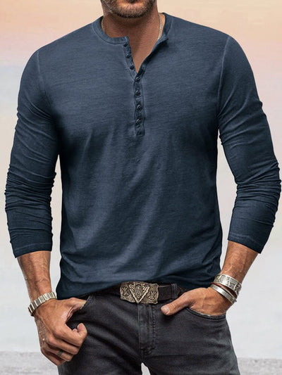 Cotton Long Sleeve Slim Fit Shirt Shirts coofandystore Blue S 