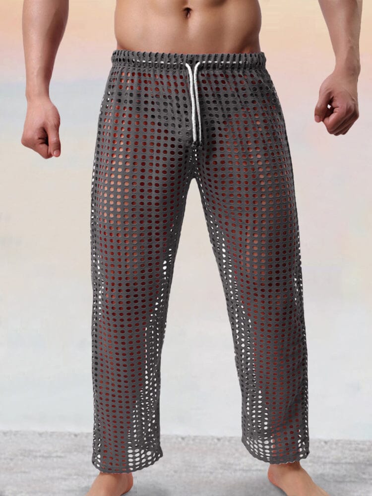 Stylish Cutout Drawstring Pants Pants coofandystore Dark Grey S 