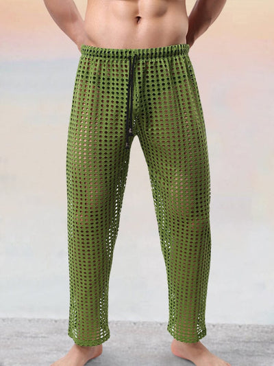 Stylish Cutout Drawstring Pants Pants coofandystore Green S 