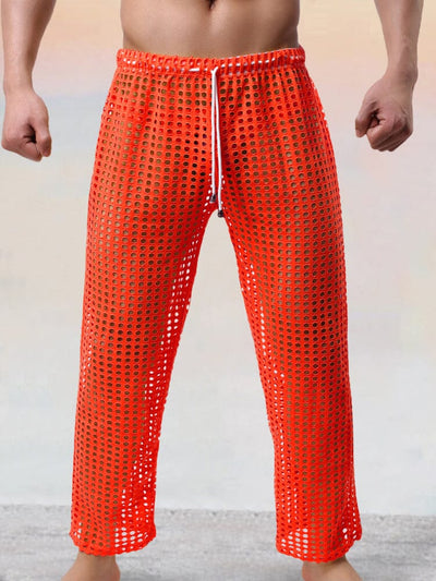 Stylish Cutout Drawstring Pants Pants coofandystore Orange S 