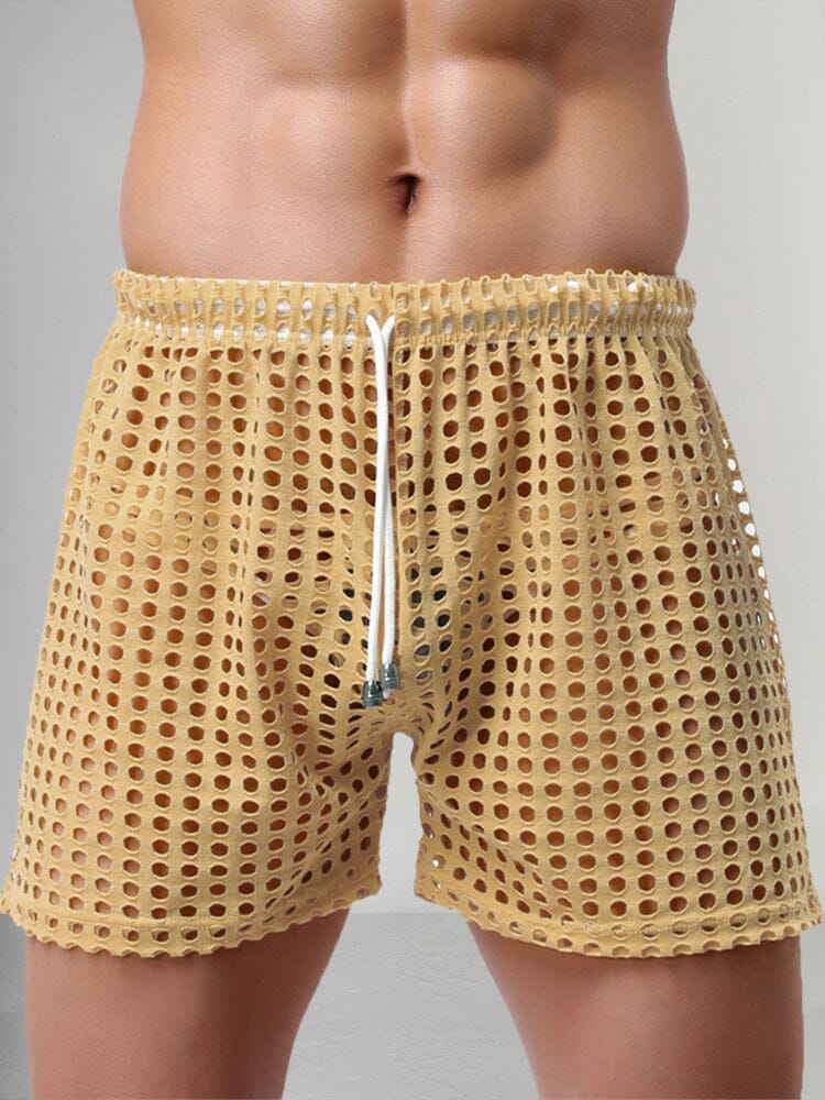 Stylish Cutout Drawstring Shorts Shorts coofandystore Khaki S 