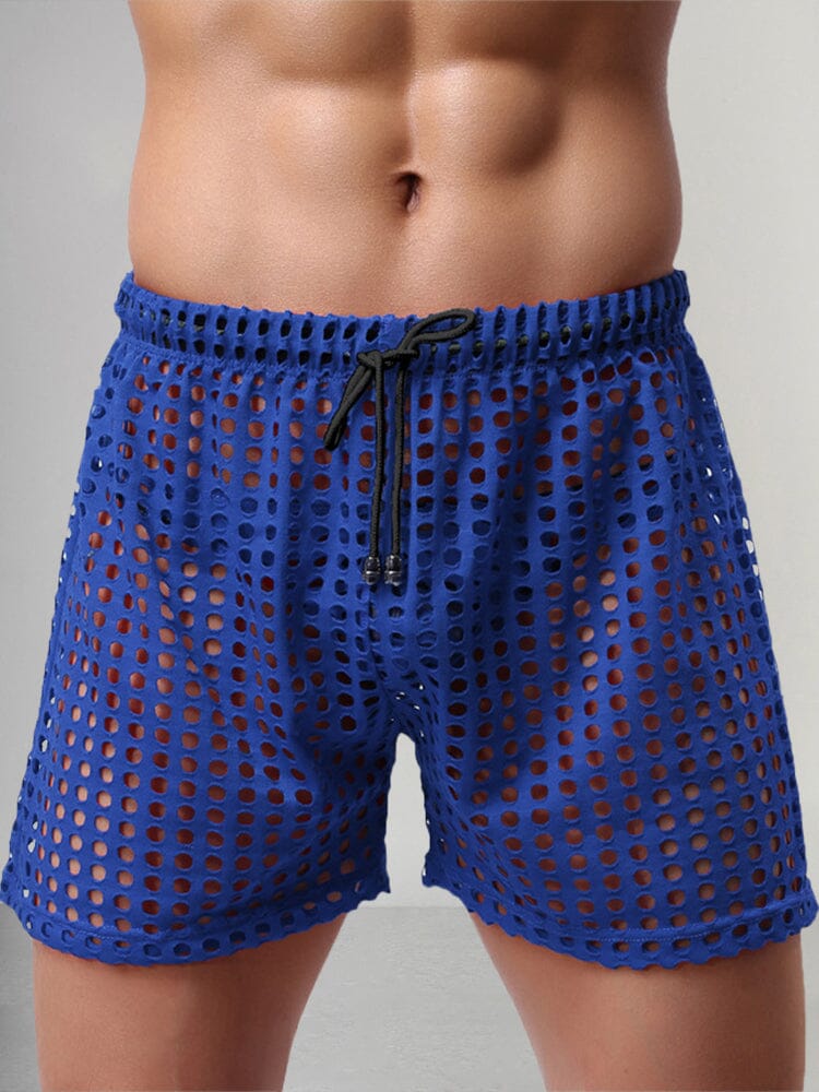 Stylish Cutout Drawstring Shorts Shorts coofandystore Blue S 