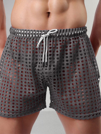 Stylish Cutout Drawstring Shorts Shorts coofandystore Grey S 