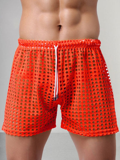 Stylish Cutout Drawstring Shorts Shorts coofandystore Orange S 