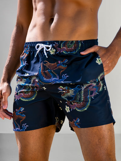 Casual Printed Beach Shorts Shorts coofandystore PAT1 S 