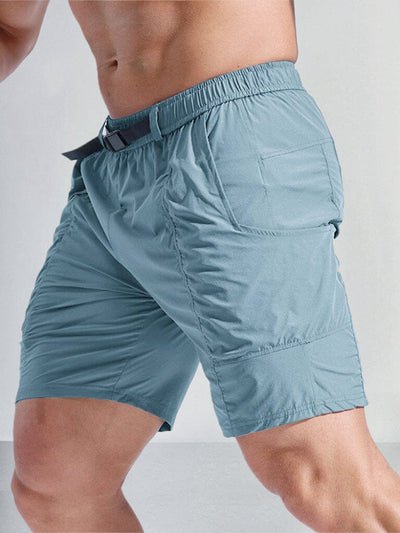 Lightweight Elastic Waist Gym Shorts Shorts coofandystore 