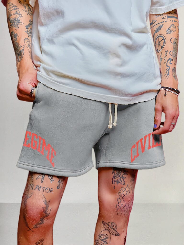 Casual Cotton Printed Shorts Shorts coofandystore Grey S 
