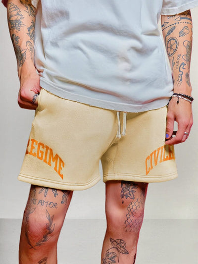 Casual Cotton Printed Shorts Shorts coofandystore Cream S 