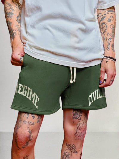 Casual Cotton Printed Shorts Shorts coofandystore Dark Green S 