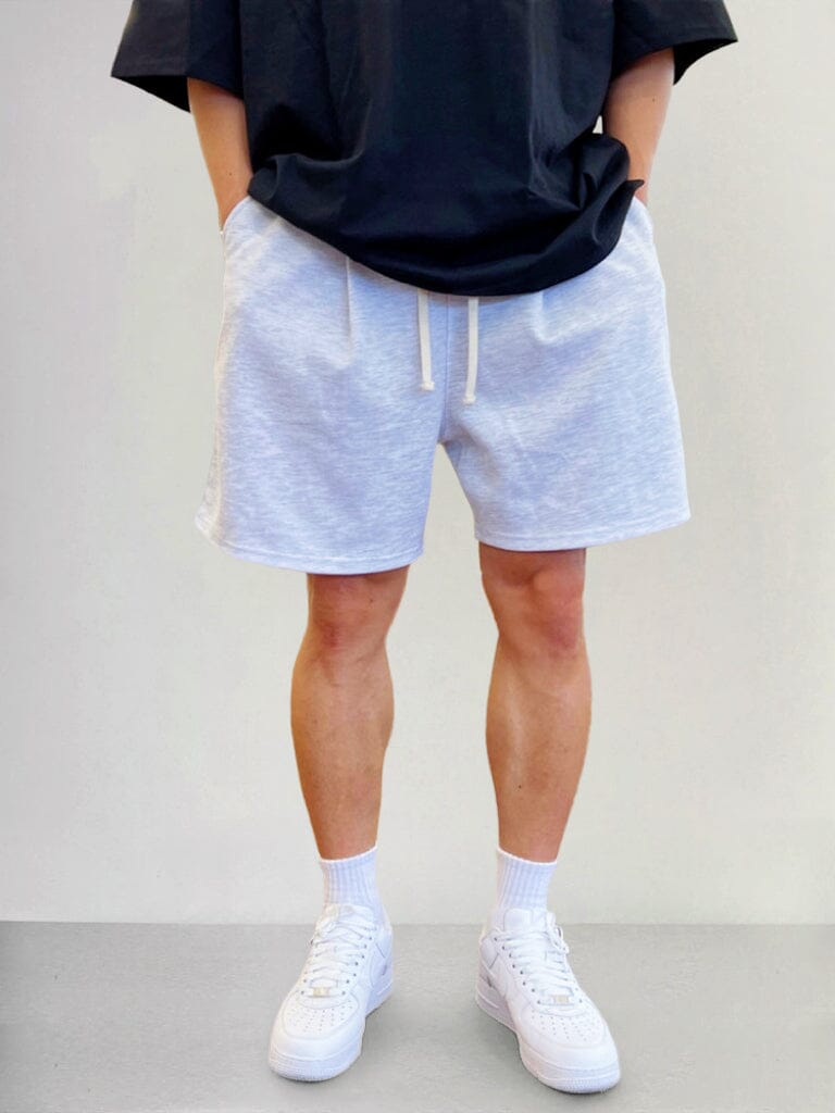 Casual Cotton Solid Color Shorts Shorts coofandystore Grey M 