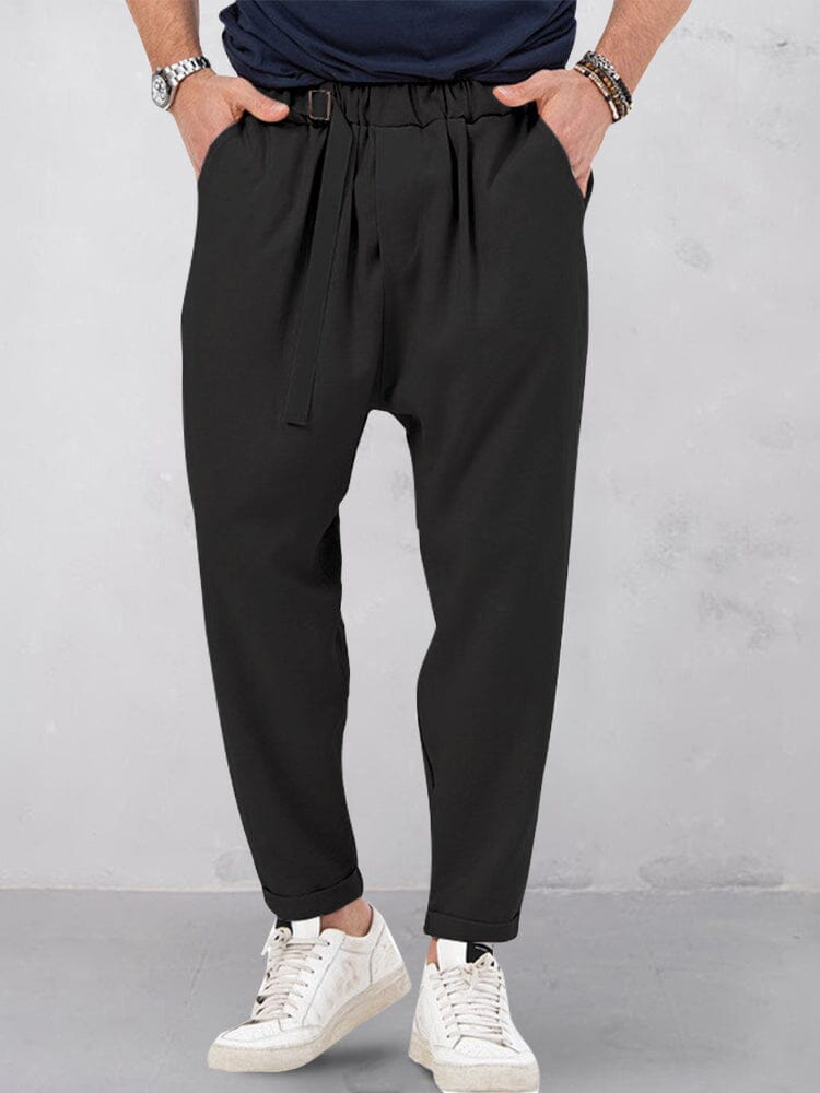 Stylish Soft Harem Pants Pants coofandystore Black M 