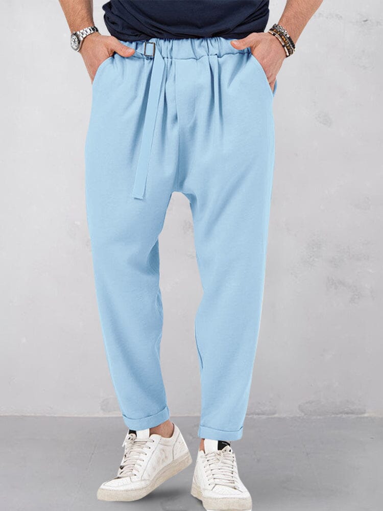 Stylish Soft Harem Pants Pants coofandystore Clear Blue M 