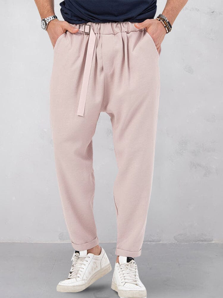 Stylish Soft Harem Pants Pants coofandystore Light Pink M 