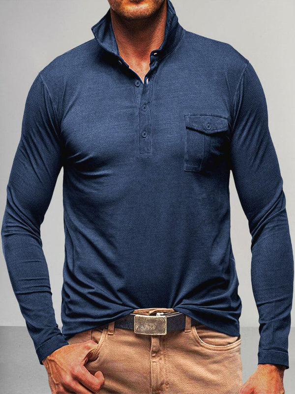 Lightweight Solid Polo Shirt Polos coofandystore Royal Blue S 