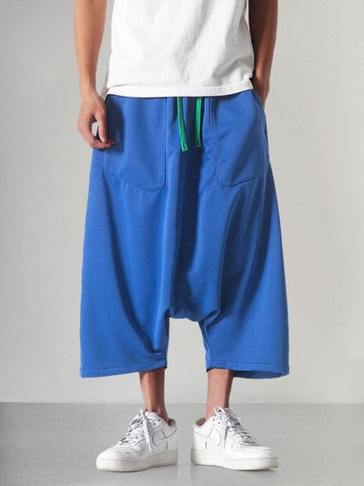 Soft Loose Harem Pants Pants coofandystore Blue M 