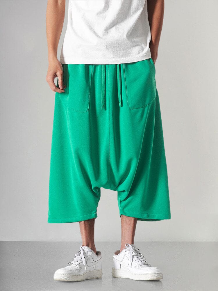 Soft Loose Harem Pants Pants coofandystore Green M 