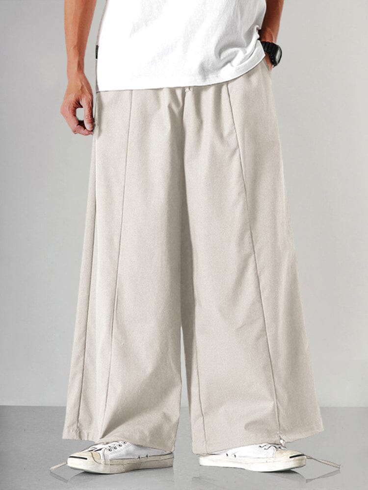 Premium Loose Cotton Linen Pants Pants coofandystore Beige M 