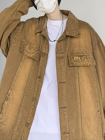 Casual Loose Denim Jacket Jackets coofandystore 