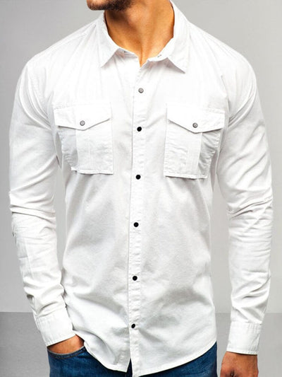Cozy Classic Fit Shirt Shirts coofandystore White S 