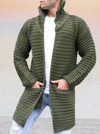 Casual Soft Knit Cardigan Cardigans coofandy Army Green M 