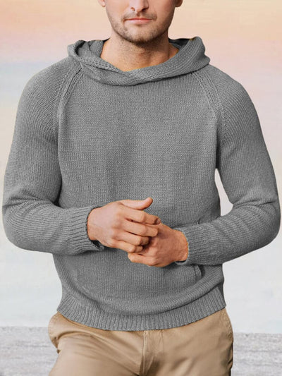 Casual Soft Hooded Sweater Sweater coofandy Grey M 