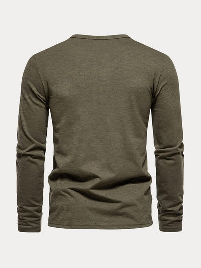 Casual 100% Cotton Henley Shirt Shirts coofandy 