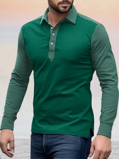 Comfy 100% Cotton Polo Shirt Polos coofandy Green S 