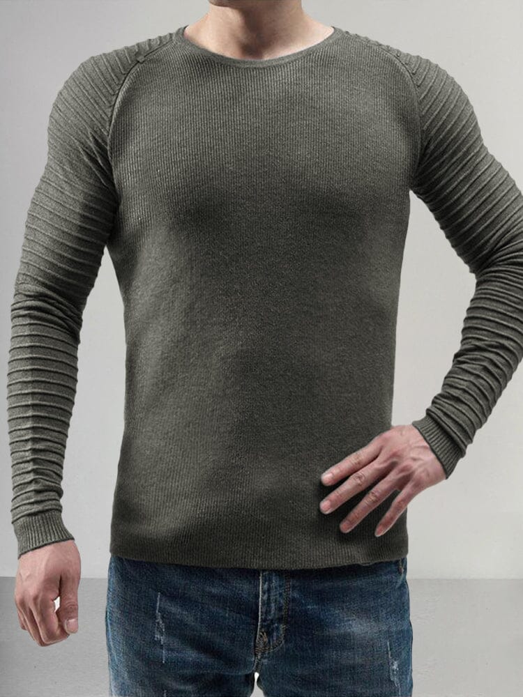 Classic Slim Fit Pullover Sweater Sweater coofandy Army Green M 