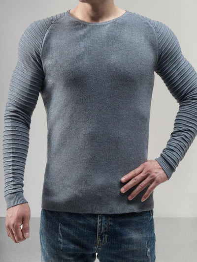 Classic Slim Fit Pullover Sweater Sweater coofandy Grey M 