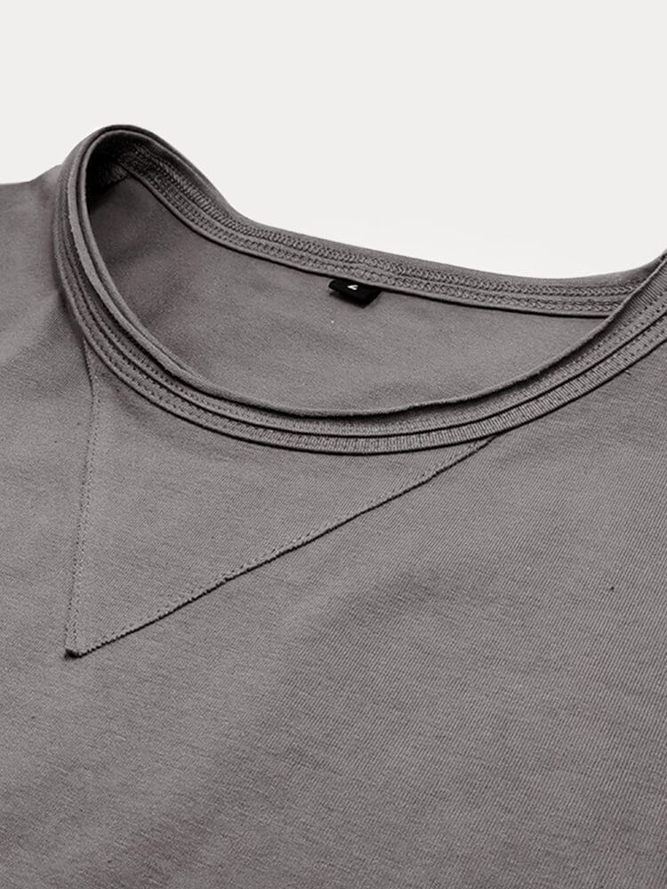 100% Cotton Crew Neck Basic T-shirt T-Shirt coofandy 