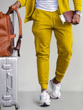 Soft Beam Feet Sweatpants Sweatpants coofandy Yellow S 