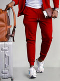 Soft Beam Feet Sweatpants Sweatpants coofandy Red S 