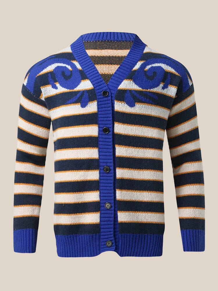 Soft Stripe Knit Cardigan Sweater coofandy 