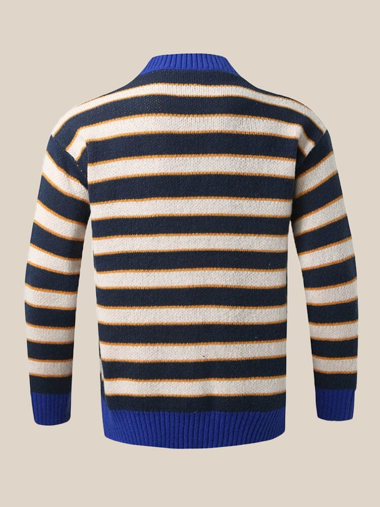 Soft Stripe Knit Cardigan Sweater coofandy 