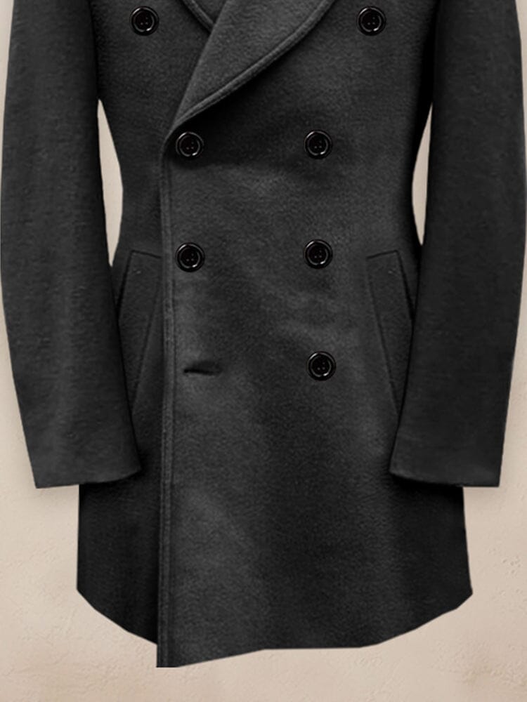 Classic Mid-Length Lined Tweed Coat Coat coofandy 