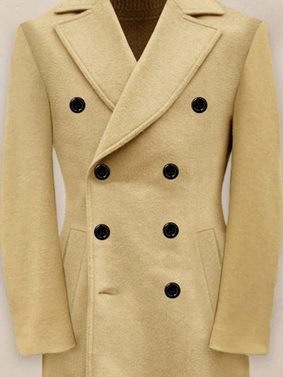 Stylish Mid-Length Tweed Coat Coat coofandy 