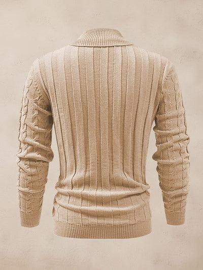 Casual Cable Knit Pullover Sweater Sweater coofandy 