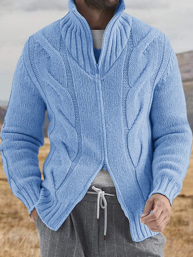 Casual Turtleneck Zip-Up Sweater Sweater coofandy 