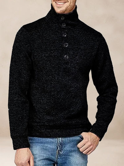 Comfy Turtleneck Pullover Sweatshirt Hoodies coofandy Black S 