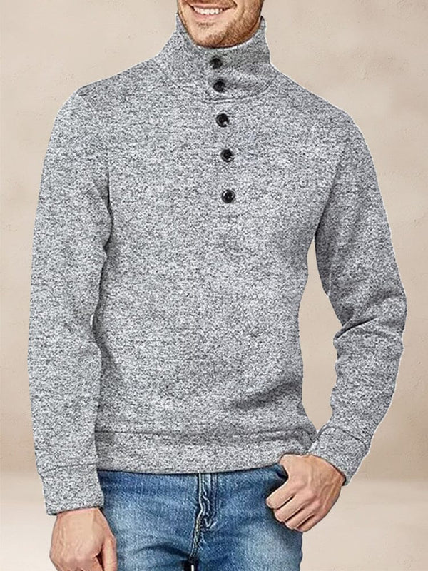 Comfy Turtleneck Pullover Sweatshirt Hoodies coofandy Light Grey S 