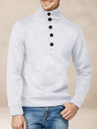 Comfy Turtleneck Pullover Sweatshirt Hoodies coofandy White S 