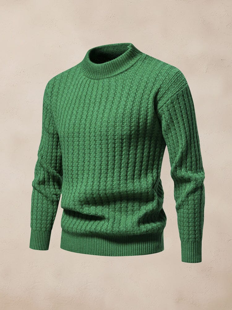 Casual Twisted Knit Sweater Sweater coofandy Green M 