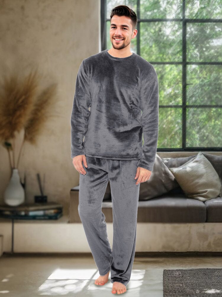 Thermal Flannel Fleece 2-Piece Set Sets coofandy 