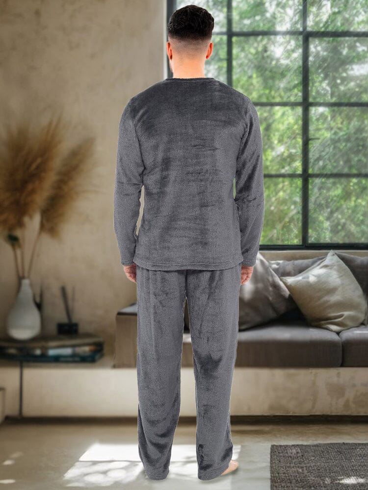 Thermal Flannel Fleece 2-Piece Set Sets coofandy 