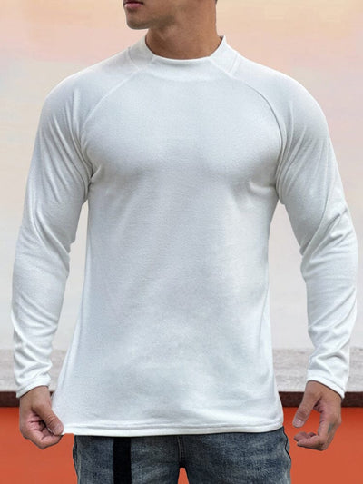 Leisure Thermal Basic T-Shirt T-Shirt coofandystore White M 