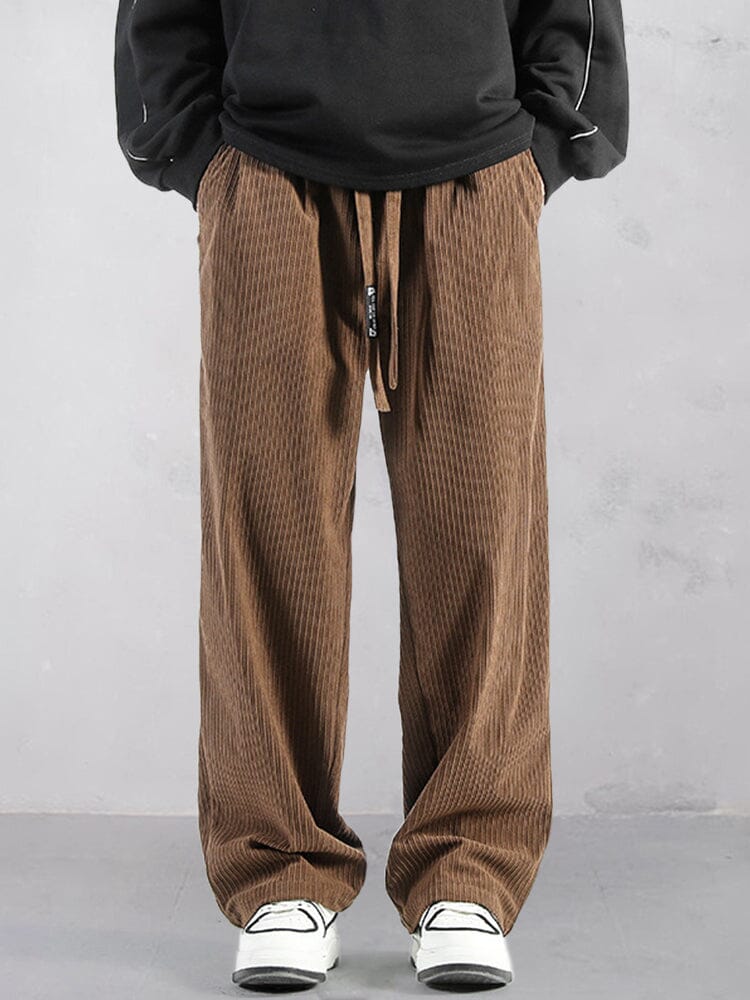 Stylish Straight-Leg Corduroy Pants – COOFANDY