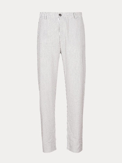 Leisure Stripe 100% Cotton Pants Pants coofandystore 